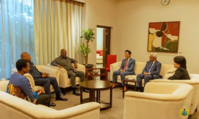 President John Mahama with Singapore officials during his State Visit