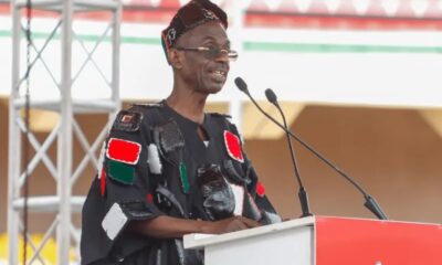 Asiedu Nketiah addressing mourners at Limuna’s funeral in Damongo