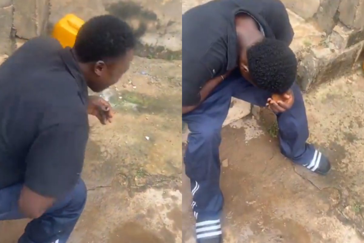 Young man crying after breakup with Selina captured in viral video