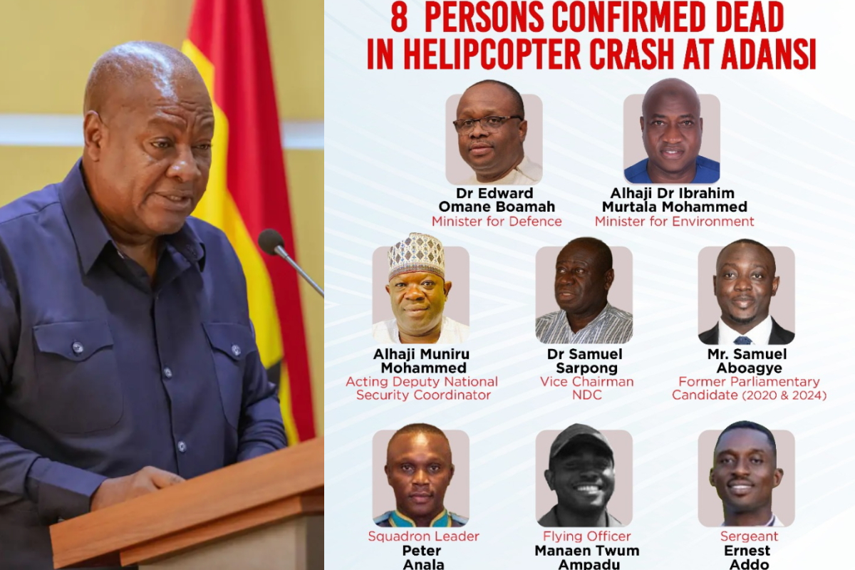 Flight data recorder recovered from Ghana military helicopter crash