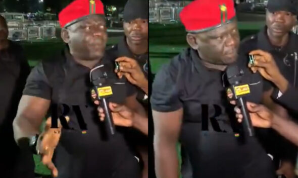 NDC supporter addressing crowd about galamsey after August 6 helicopter crash