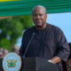 President Mahama speaking at the burial of helicopter crash victims in Accra