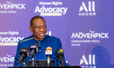 Dr Abdul-Rashid Hassan Pelpuo addressing a human rights advocacy campaign in Accra