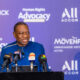 Dr Abdul-Rashid Hassan Pelpuo addressing a human rights advocacy campaign in Accra
