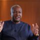 President John Mahama addresses delegates at the 8th Africa–Singapore Business Forum in Singapore.