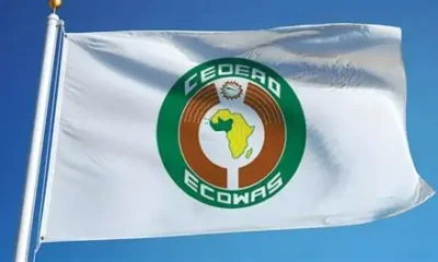 ECOWAS flag at half-mast in solidarity with Ghana after helicopter crash