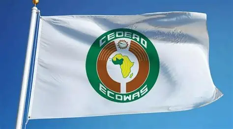 ECOWAS flag at half-mast in solidarity with Ghana after helicopter crash
