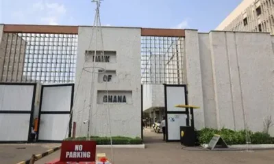 Bank of Ghana building in Accra representing new loan default directives