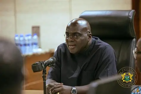 Ghana’s Chief of Staff Julius Debrah delivering remarks at the closing of the African Political Parties Summit 2025 in Accra