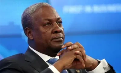 President John Mahama addressing supporters at an NDC rally