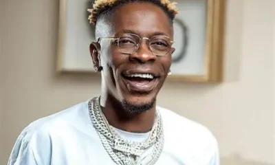 Shatta Wale celebrating his new Lamborghini Urus, explaining why he flaunts his wealth to inspire Ghanaian youth.