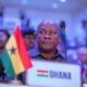 President John Mahama addressing TICAD 9 in Yokohama on African youth fintech innovation.