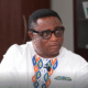 Elvis Afriyie Ankrah addressing the media on guidelines for handling sensitive prophecies in Ghana