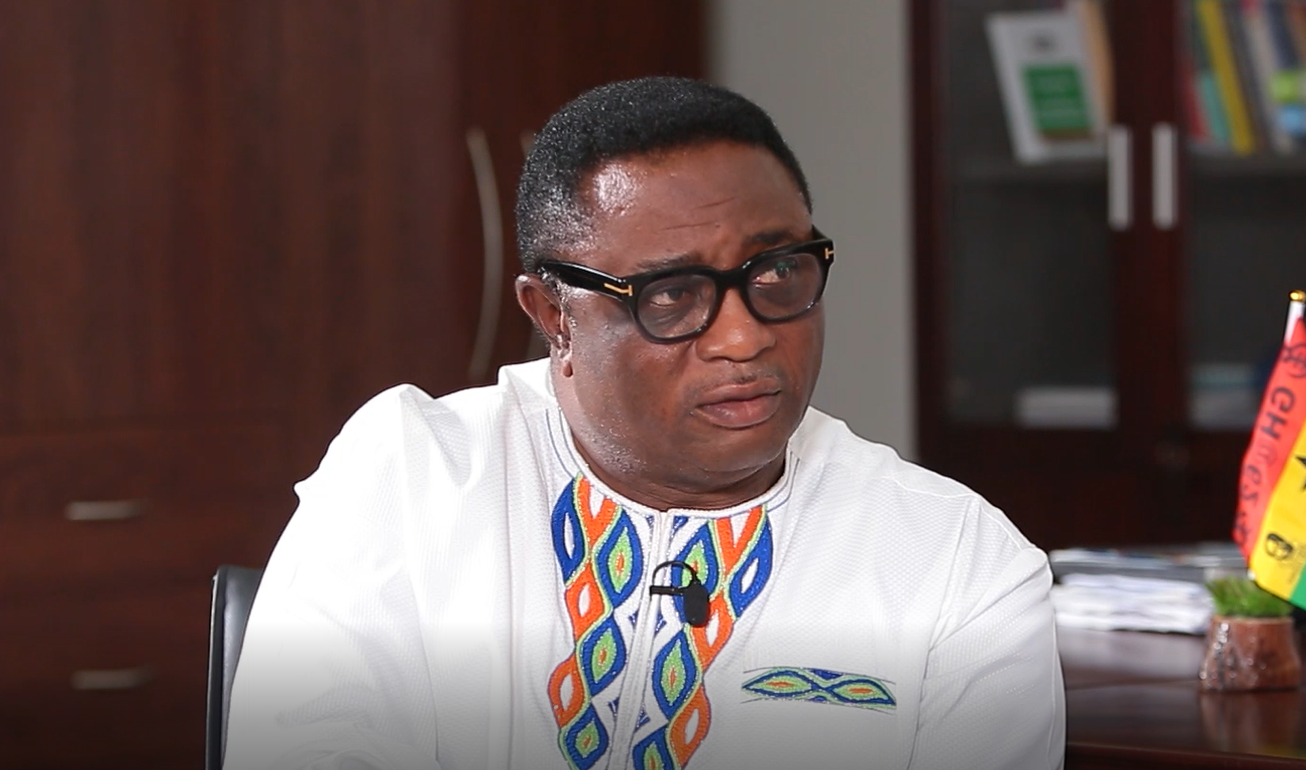 Elvis Afriyie Ankrah addressing the media on guidelines for handling sensitive prophecies in Ghana