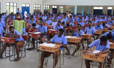 Students sitting for the 2025 WASSCE Oral English paper in Ghana.