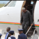 President John Mahama boarding a commercial flight to Japan