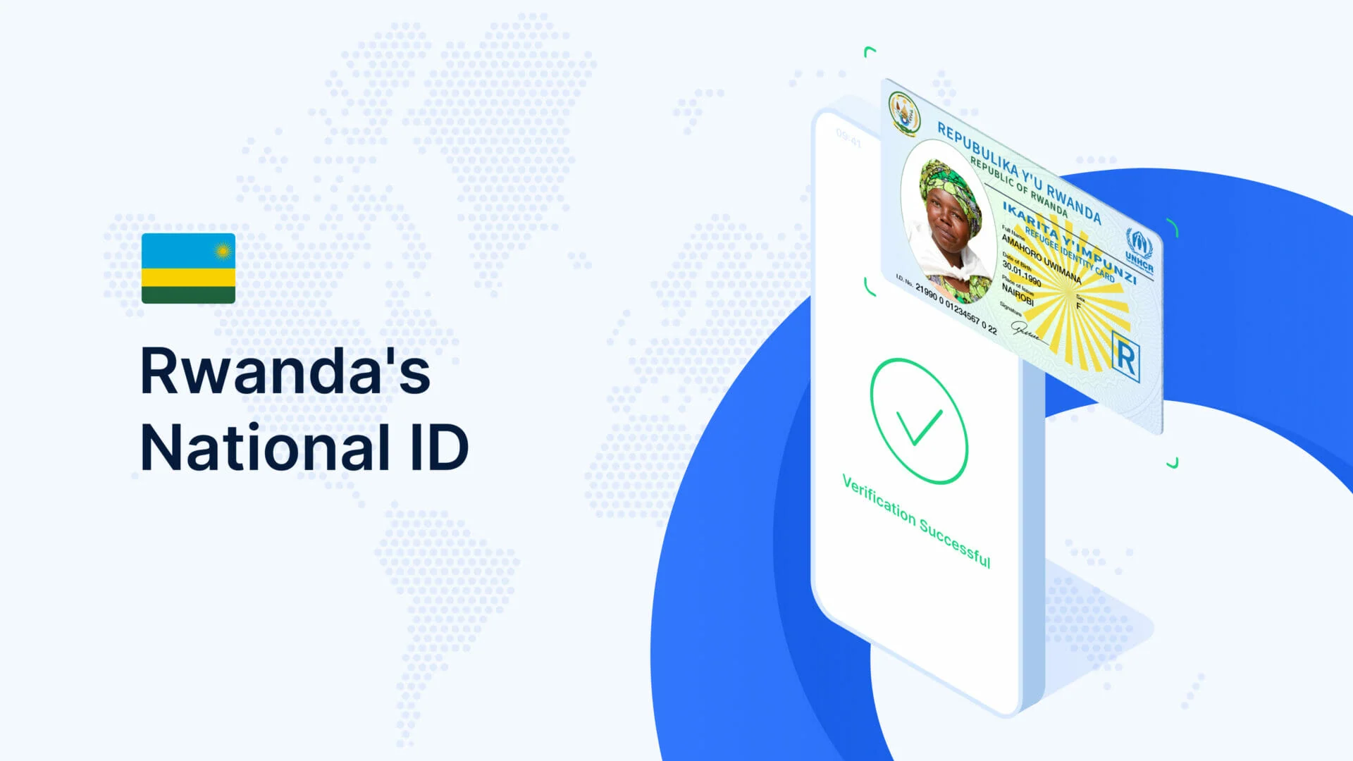 Rwandans registering for the new Rwandacard biometric ID system