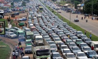 Heavy traffic caused by private cars in Accra, Ghana