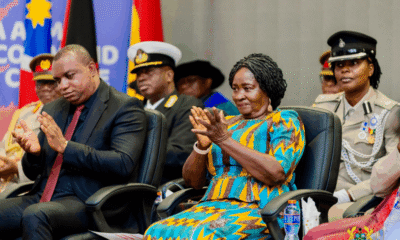 Vice President Naana Jane Opoku-Agyemang delivering keynote address at GAF Command and Staff College graduation