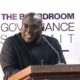 Chief of Staff’s representative addressing Ghanaian entrepreneurs at the 15th Anniversary Gala