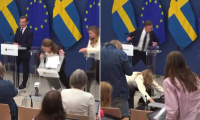Sweden’s new health minister Elisabet Lann collapsed during a live press conference, just a day after taking office.