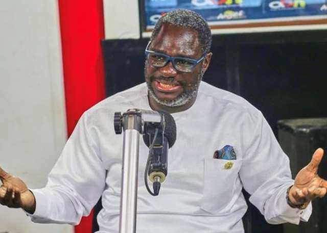 NPP communicator Dr. Palgrave Boakye-Danquah speaking on Channel One TV about the party’s Akwatia by-election defeat.