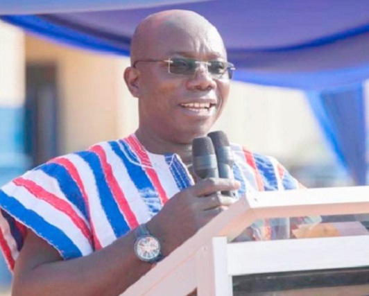 Evans Nimako addressing the media after NPP’s loss in the Akwatia by-election