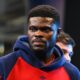Thomas Partey training with Villarreal ahead of Champions League clash with Tottenham.