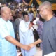 President John Mahama holding the first purchased copy of Kwesi Pratt Jnr’s new book.