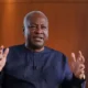 President John Mahama announcing the GH¢50m Ghana National Research Fund at Jubilee House.
