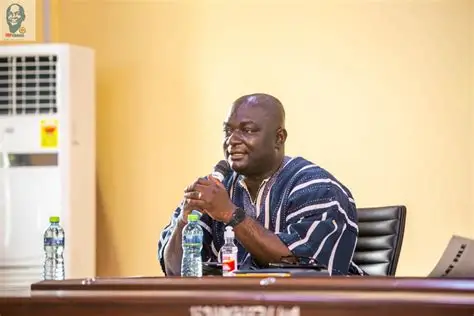 Mpraeso MP Davis Ansah Opoku speaking on AT–Telecel merger