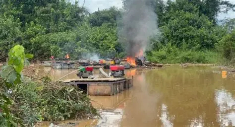 Kyebi Anti-Galamsey Task Force secures illegal mining site