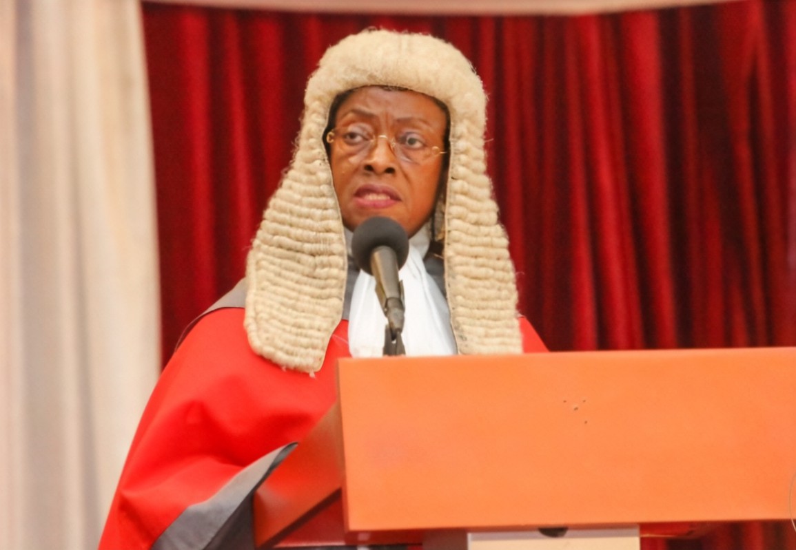 Former Chief Justice Sophia Akuffo speaking during TV3 interview about Chief Justice Gertrude Torkornoo's controversial removal from office