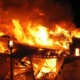 A dawn fire at Tabora Number 4 destroyed several properties, including shops and a house. Firefighters acted swiftly to control the blaze.
