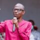 NDC Chairman Johnson Asiedu Nketia addressing party supporters during his thank-you tour in Hohoe