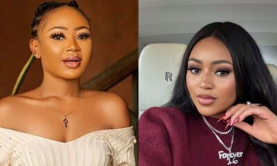 Akuapem Poloo consoles Regina Daniels amid alleged abuse claims.