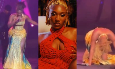 Wendy Shay falls on stage during Ghana’s Most Beautiful finale performance
