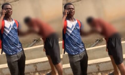 A delivery man caught a young man at Adjei Kojo Promise Land after he allegedly tried to flee with a phone he ordered without paying.