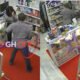 CCTV footage shows man assaulting pharmacist and female customer at a pharmacy near Burma Camp in Accra