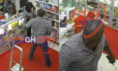 Military Police arrest soldier Williams Mensah for assaulting pharmacist and female customer at a pharmacy near Burma Camp in Accra