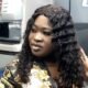 Sista Afia during a radio interview recounting how she hit a fan with a microphone for inappropriate behavior.