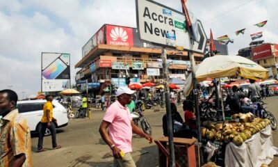 Chart showing Ghana’s inflation rate dropping to 8.0% in October 2025