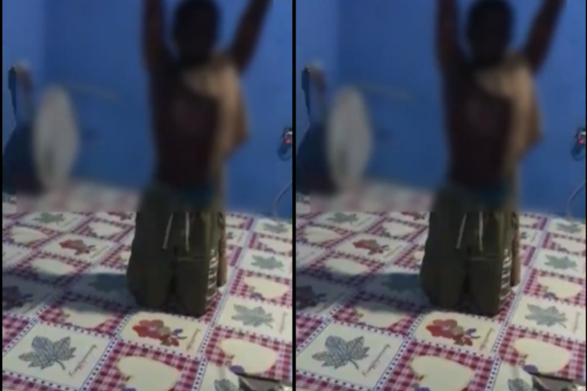 Mother punishing son for refusing to attend church