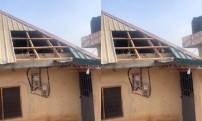 Tenant records video after landlord removes part of his roof over unpaid rent