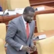 Frank Annoh-Dompreh speaking in Parliament on greening Ghana’s cities