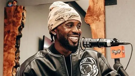 Black Sherif during his interview on Hitz FM’s Daybreak Hitz Show with Doreen Avio and Kwame Dadzie.