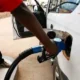 Ghanaian fuel station showing updated petrol and diesel prices