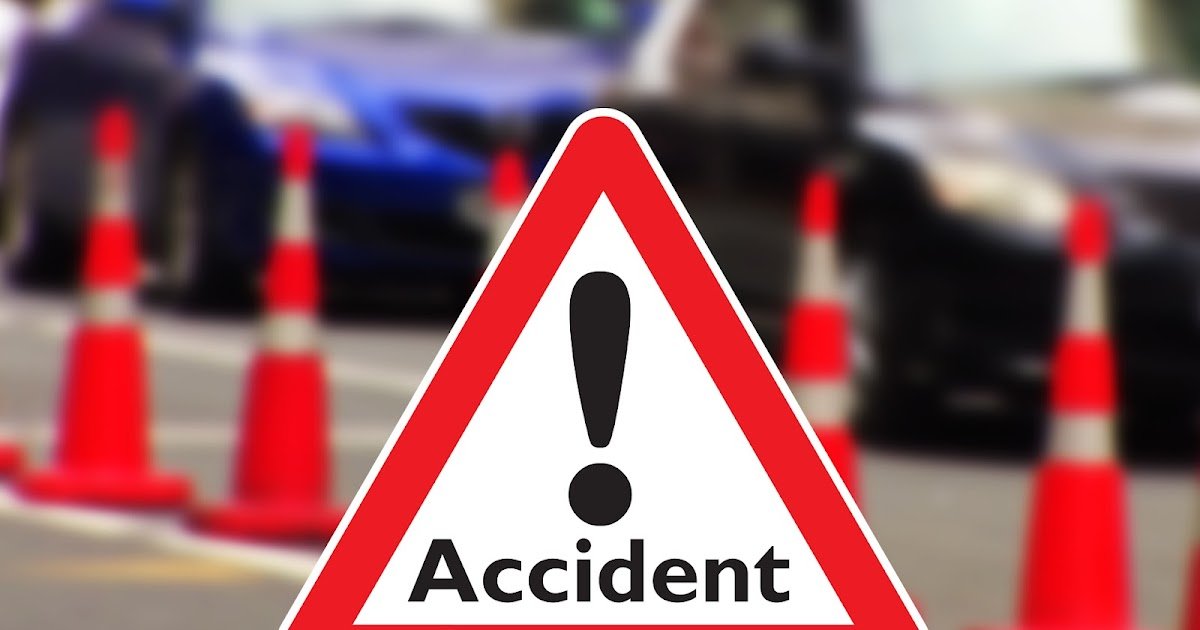 Wrecked Sprinter bus and taxi after fatal collision on Mamfe–Accra road