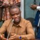 Felix Kwakye Ofosu addressing Parliament during the 2026 Budget debate.