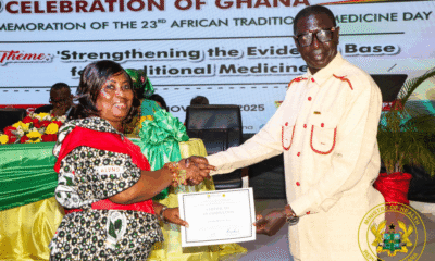 Health officials addressing the 23rd African Traditional Medicine Day celebration in Ghana.